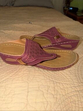 Women's Purple Slide Sandals - Comfortable Casual Slip-On